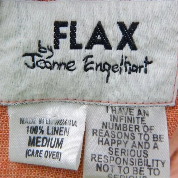 Flax Linen Button Down Shirt - Picture 2 of 3